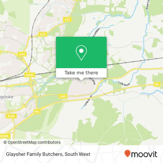 Glaysher Family Butchers map