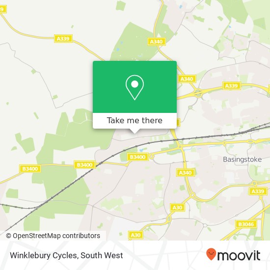 Winklebury Cycles map
