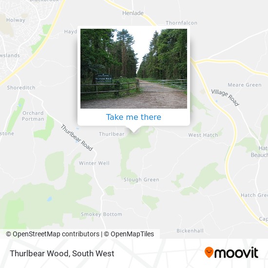Thurlbear Wood map