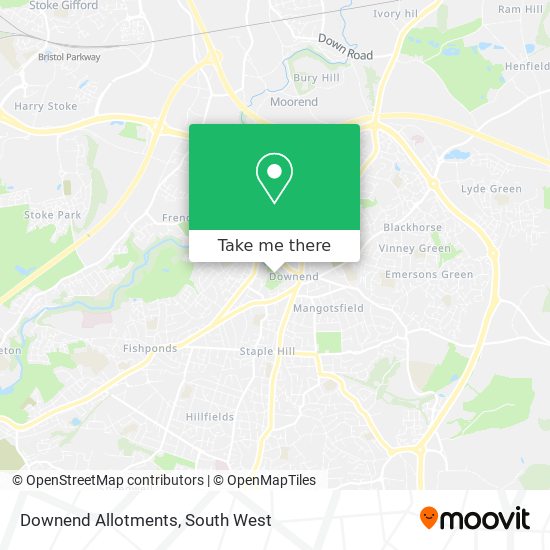 Downend Allotments map