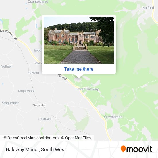 Halsway Manor map
