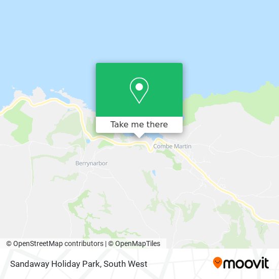 Sandaway Holiday Park map