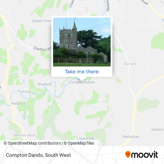 Compton Dando map