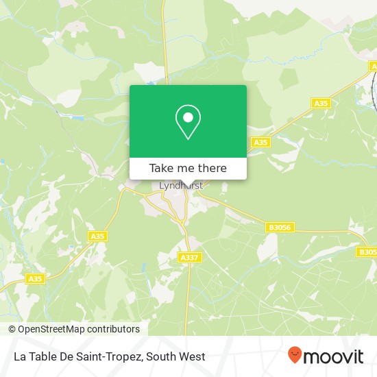 La Table De Saint-Tropez map