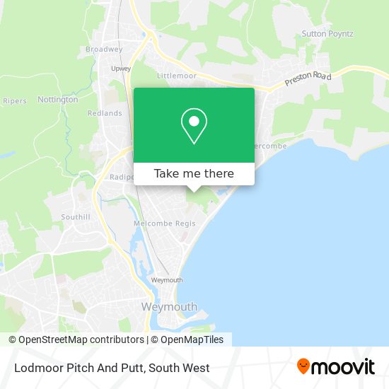 Lodmoor Pitch And Putt map