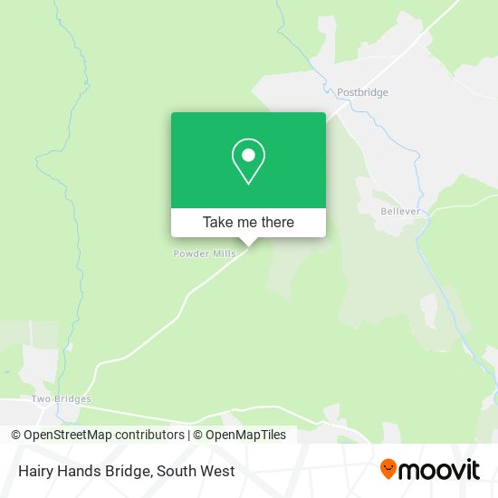 Hairy Hands Bridge map