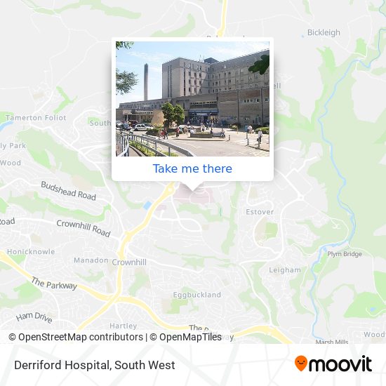 Derriford Hospital map