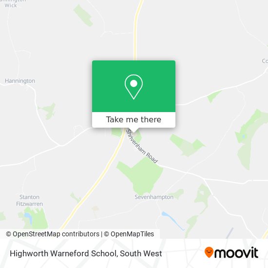 Highworth Warneford School map
