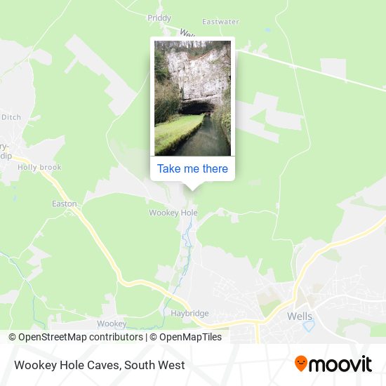 Wookey Hole Caves map