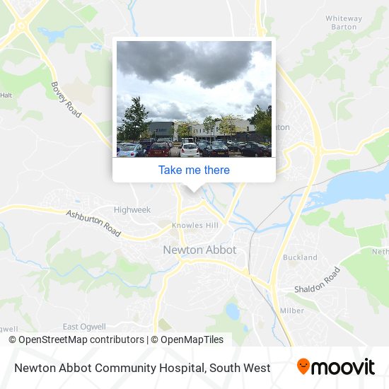 Newton Abbot Community Hospital map
