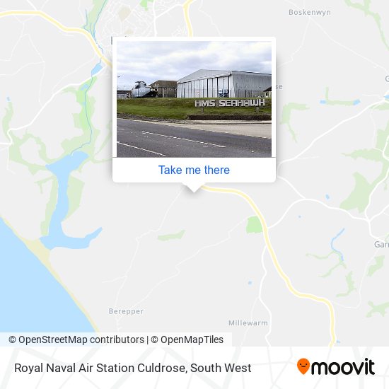 Royal Naval Air Station Culdrose map