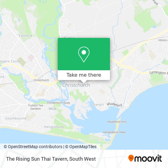 The Rising Sun Thai Tavern map