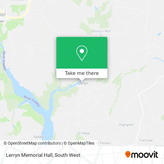 Lerryn Memorial Hall map