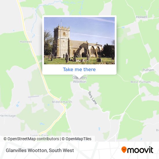 Glanvilles Wootton map