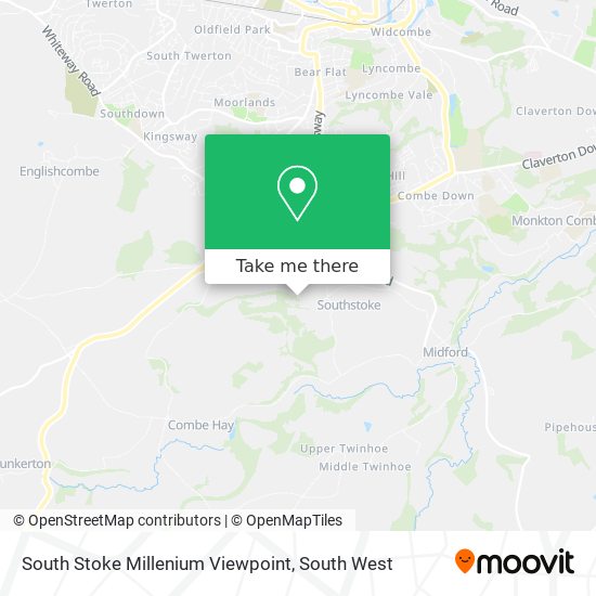 South Stoke Millenium Viewpoint map