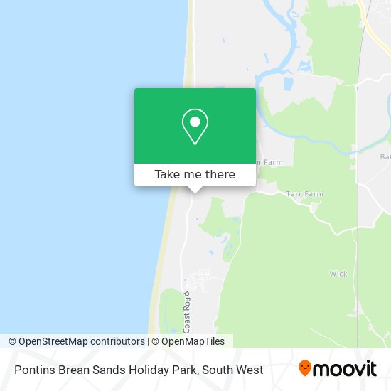 Pontins Brean Sands Holiday Park map