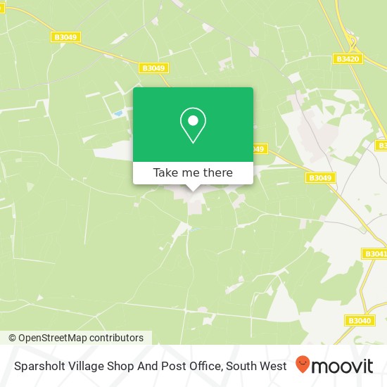 Sparsholt Village Shop And Post Office map
