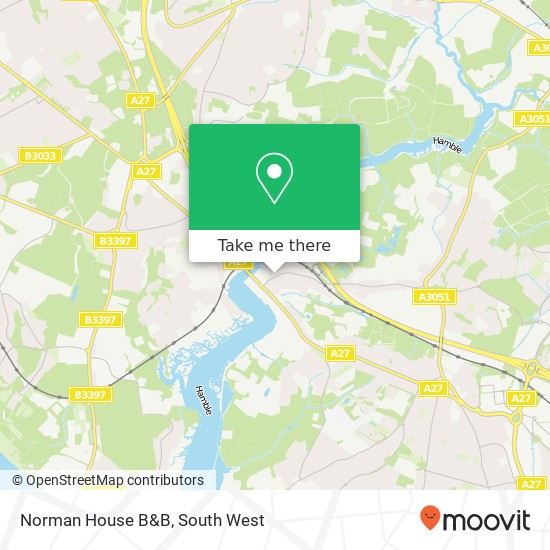 Norman House B&B map
