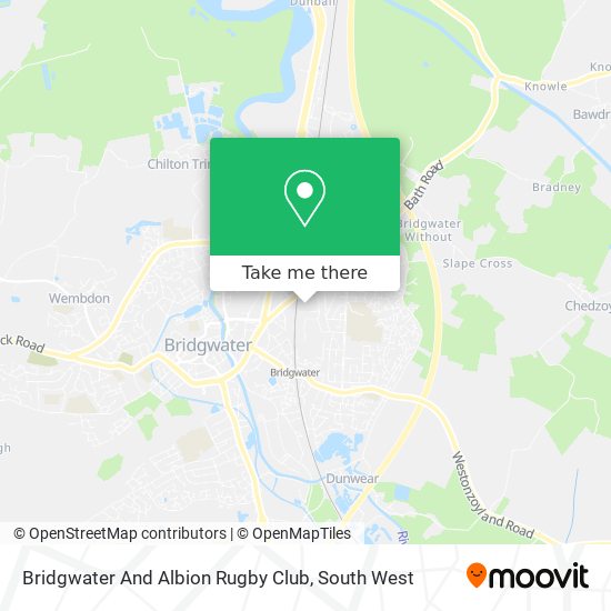 Bridgwater And Albion Rugby Club map
