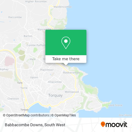 Babbacombe Downs map