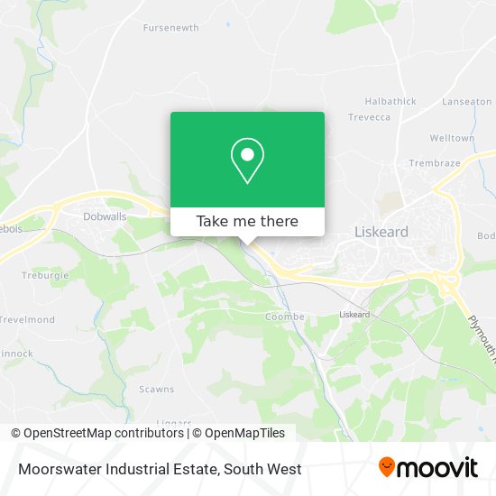 Moorswater Industrial Estate map