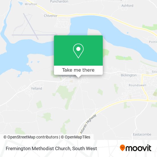 Fremington Methodist Church map
