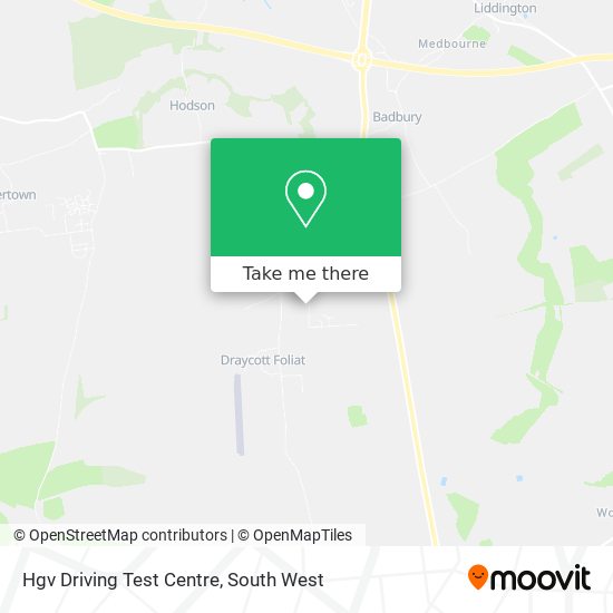 Hgv Driving Test Centre map