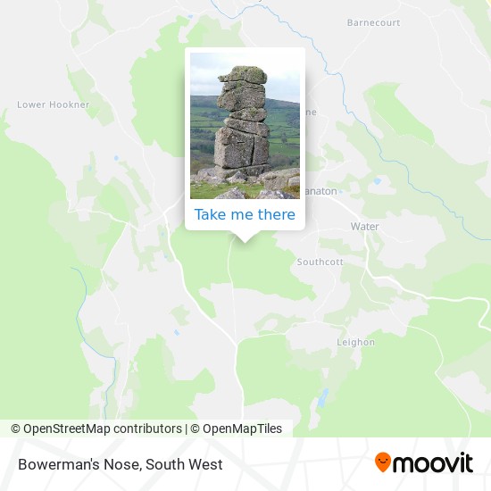 Bowerman's Nose map