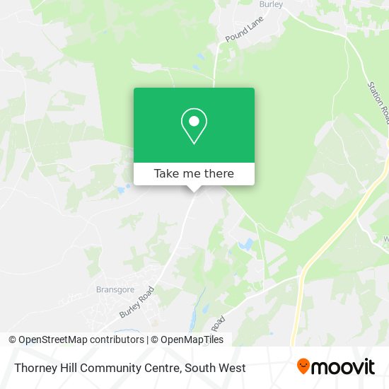 Thorney Hill Community Centre map