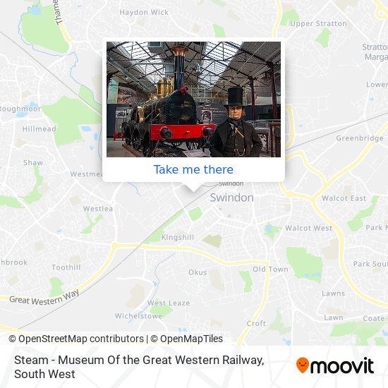 Steam - Museum Of the Great Western Railway map