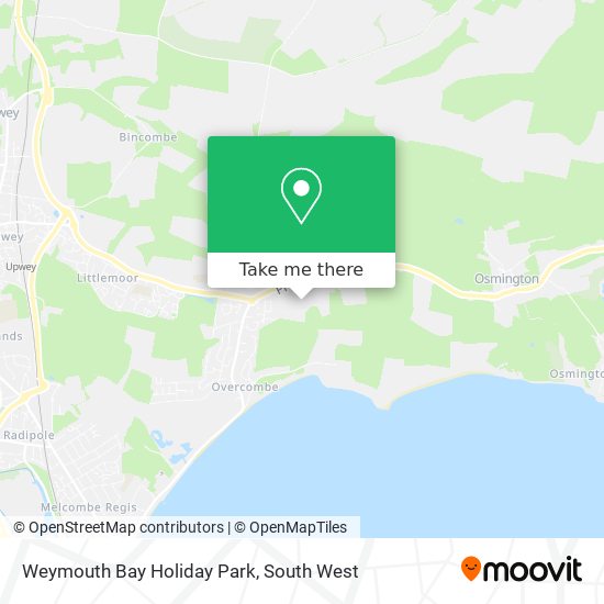 Weymouth Bay Holiday Park map