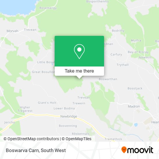 Boswarva Carn map