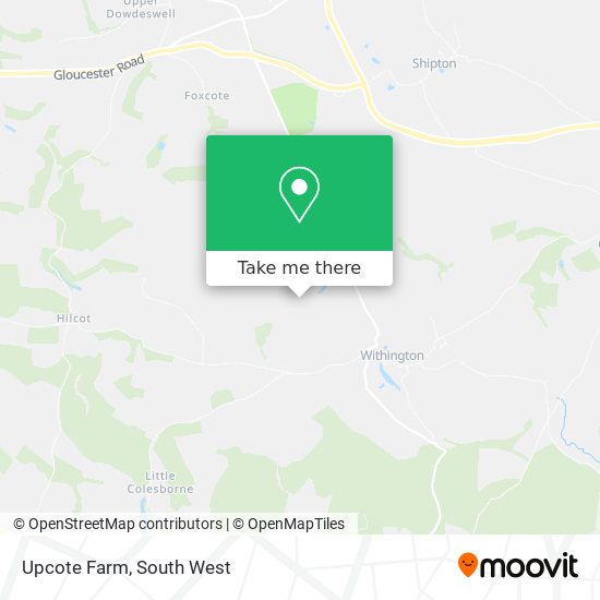 Upcote Farm map