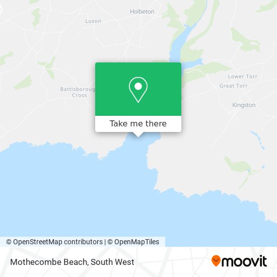 Mothecombe Beach map