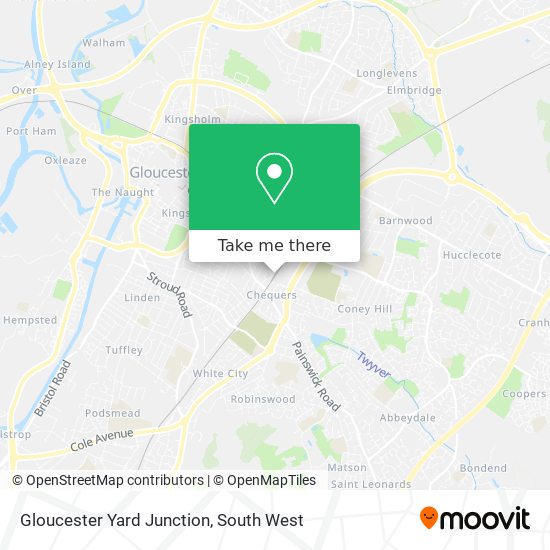 Gloucester Yard Junction map