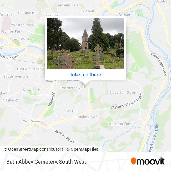 Bath Abbey Cemetery map