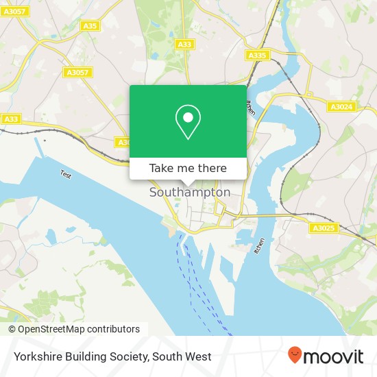 Yorkshire Building Society map