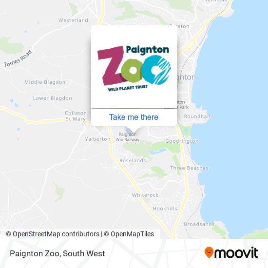 How to get to Paignton Zoo in Torbay by bus, train or ferry?