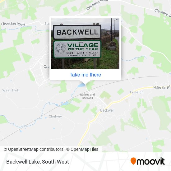 Backwell Lake map
