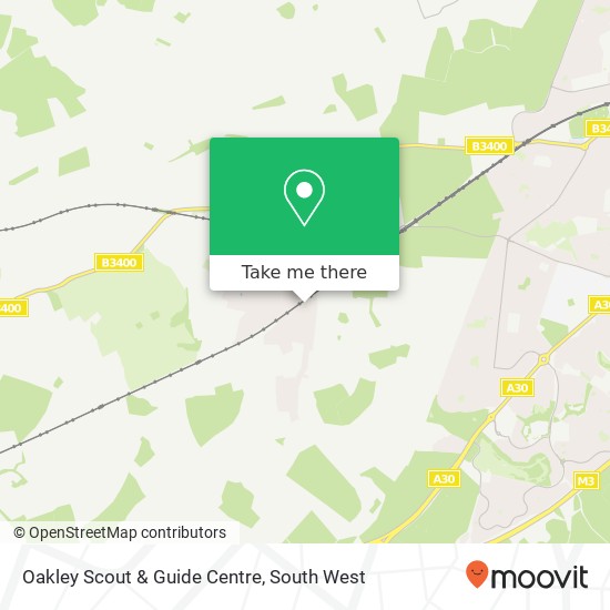 Oakley Scout & Guide Centre map