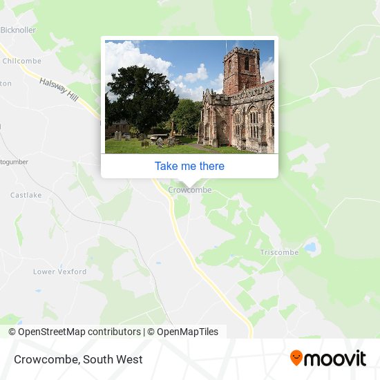 Crowcombe map