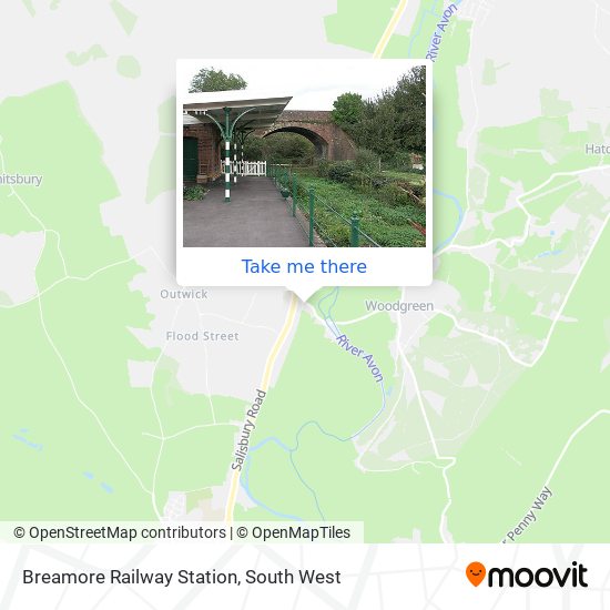 Breamore Railway Station map