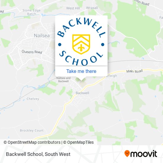 Backwell School map