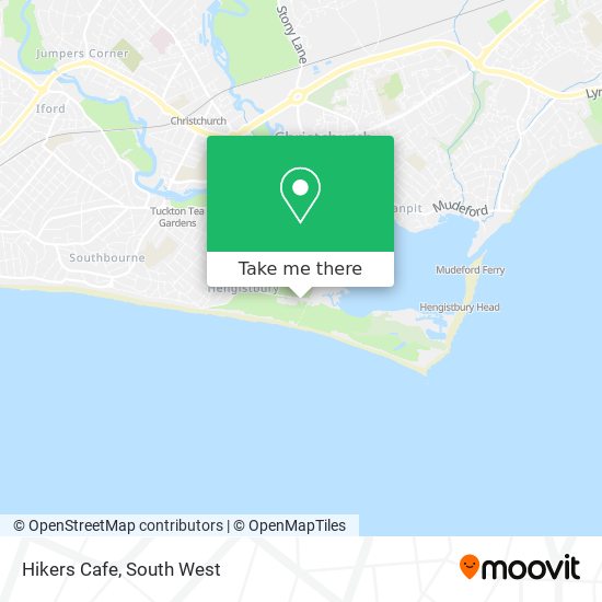 Hikers Cafe map