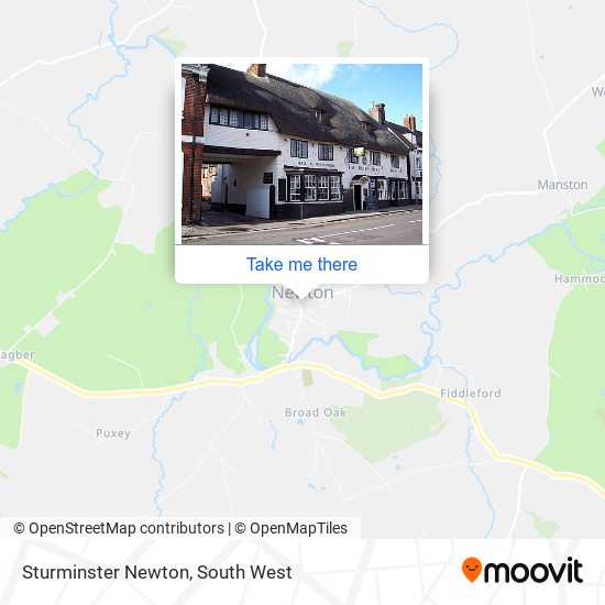 How to get to Sturminster Newton in North Dorset by bus?