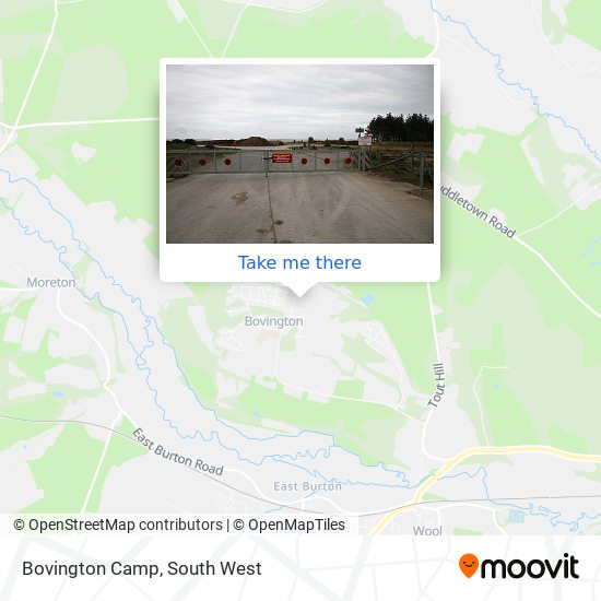 Bovington Camp map