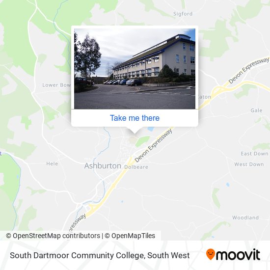 South Dartmoor Community College map