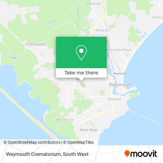 Weymouth Crematorium map