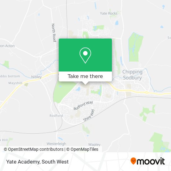 Yate Academy map