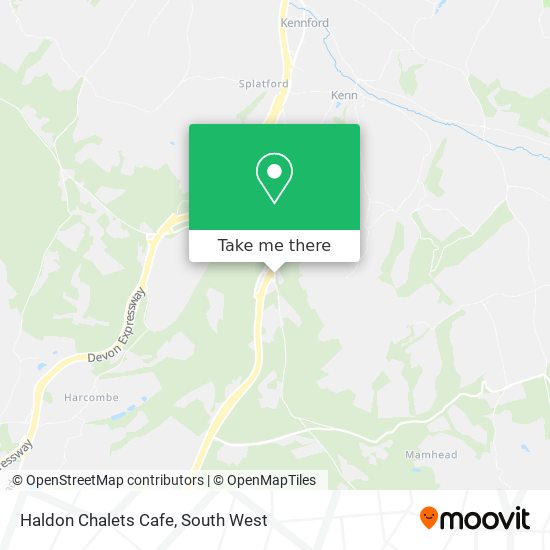 Haldon Chalets Cafe map